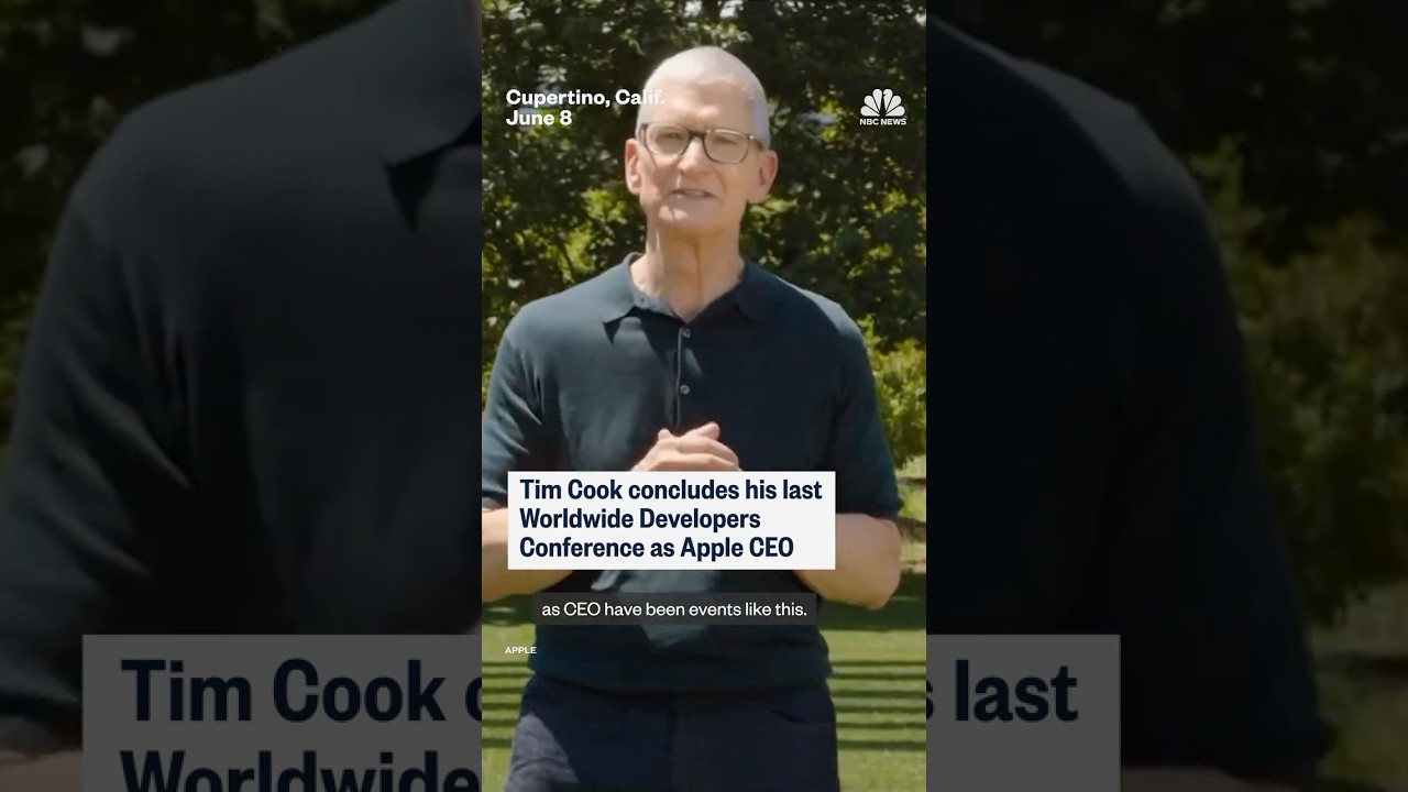 Tim Cook concludes his last Worldwide Developers Conference as Apple CEO