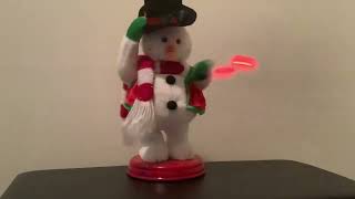 Gemmy 2006 Mini Spinning Snowflake Snowman