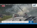 Truck fire clears lanes on GA-400 North