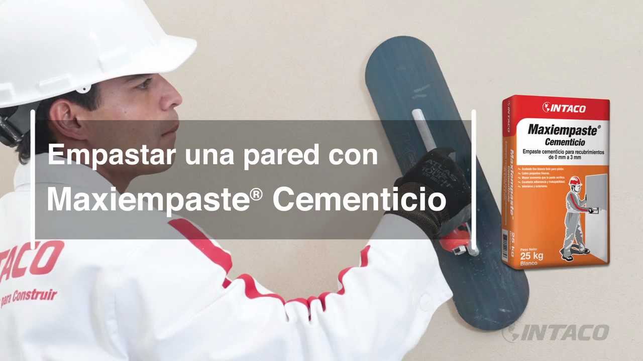 Empastar una pared con Maxiempaste Cementicio