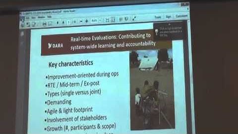 European Evaluation Society Pre-Conference: Real-time Evaluations