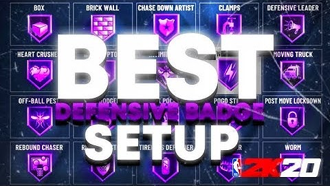 *New* Best Defensive Badge Setup For Shooting Centers NBA 2K20 Best Build Best Jumpshot