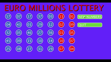 Processing java mode euro millions lottery game version 2