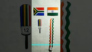 India Vs South Africa Flags