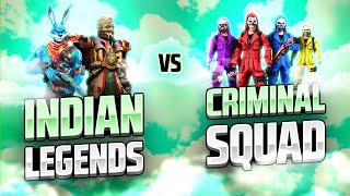 Indian Legends 🇮🇳  Vs Criminal Squad 😱 || Free Fire Insane Clash Squad Match - Garena Free Fire screenshot 5