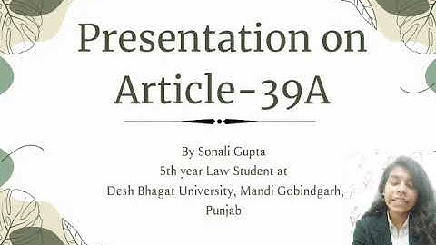 👉 Article 39A of the Indian Constitution | Free Legal Aid & Equal Justice Explained