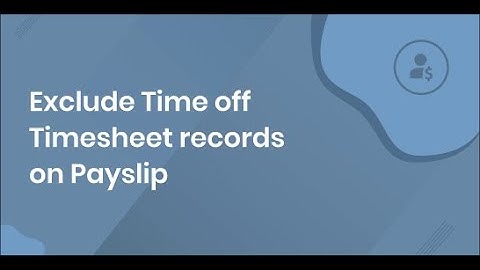Odoo Apps - Exclude Time off Timesheet records on Payslip | Odoo 15