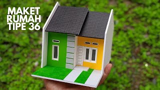Maket Rumah Minimalis Tipe 36 Membuat Maket Arsitektur