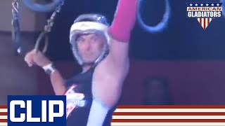 A Flip In Hang Tough! | American Gladiators