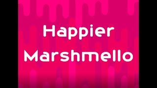 Motion Graphic - Teaser Lyric Animation - Happier - Marshmello (Unofficial Video) (Square Video)