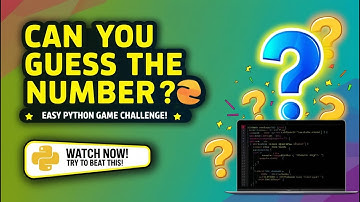 Guess The Number Python Projects 🤔#viralvideo #coding #youtubevideo #numbers #guess