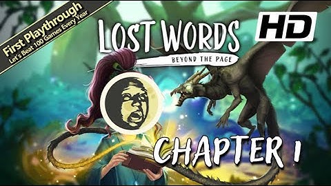 1st Playthrough - Lost Words: Beyond the Page Full Game Walkthrough | Chapter 1