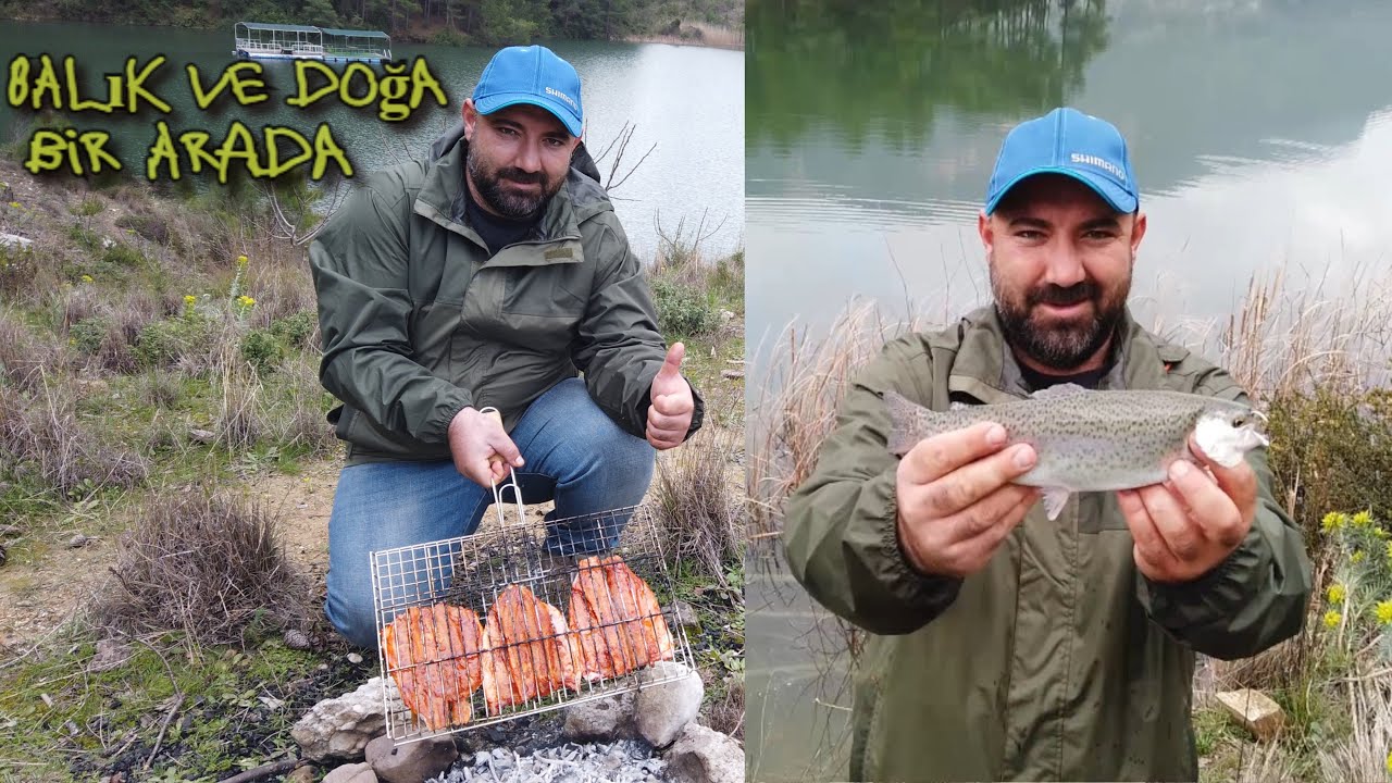 Alabalık ve Sudak YAKALADIK // Mangalda balık EFSANE oldu // Yakala-Pişir