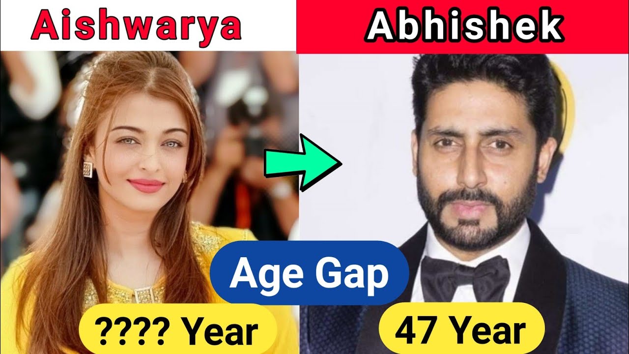 Aishwarya Rai  Abhishek Bachchan age gap 2023 Aishwarya Rai age 2023 Abhishek Bachchan age 2023