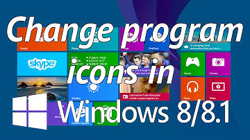 How to easily change program icons in windows 8 or 8.1