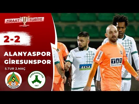 Alanyaspor 2-2 Giresunspor Maç Özeti (Ziraat Türkiye Kupası 5.Tur 2.Maç) 13.12.2017
