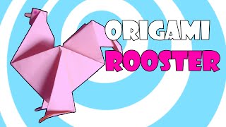 Easy Origami Rooster Instructions