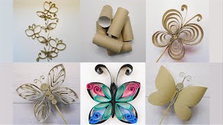 The Best Butterfly DIY Ideas 🦋 5 Easy Tutorials Step by Step 😻 Toilet Paper Rolls Upcycling Crafts