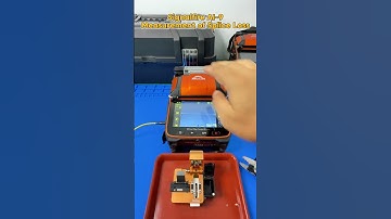 Signal Fire AI9 Video of actual measurement of fiber splicing loss #fiber #fusion #optic