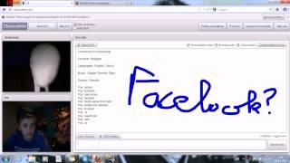 I saw Slender on Chatroulette haha