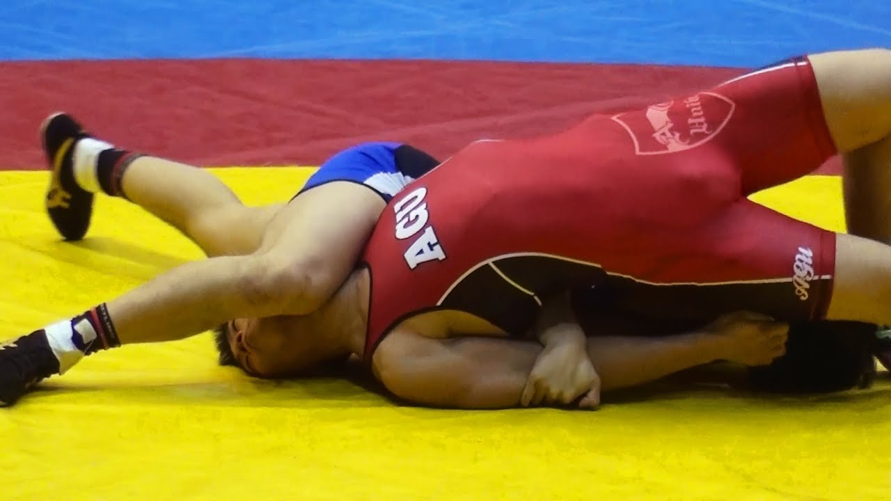 Wrestling Japan レスリング PIN - AGU vs Nihon University - YouTube