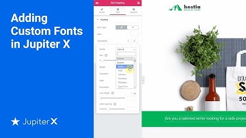 Adding Custom Fonts in Jupiter X