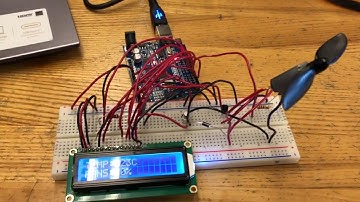 Temperature Controlled DC Fan using LM35 and LCD Display