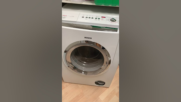 How to open top on bosch washing machine năm 2024