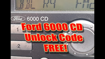 FREE! How To Get The Unlock PIN Code For 6000CD Stereo Ford Transit, Fiesta, Focus, Mondeo  Galaxy