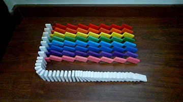 Dominoes in slow motion