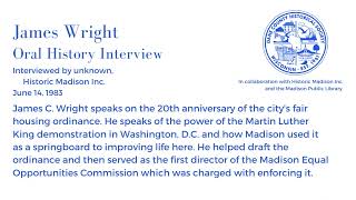 James Wright Oral History Interview
