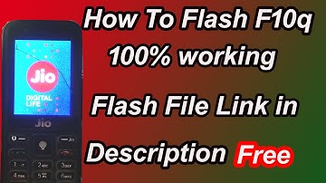 How To Flash jio F10Q @SagarMobileCommunication Jio Phone F10Q Full Flashing