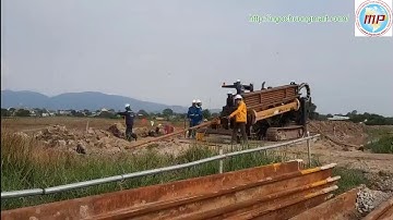 Biện pháp thi công khoan qua đường - Thi công khoan ngầm kéo ống băng qua đường của Minh Phương Corp