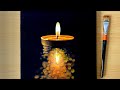 How to Paint a Candle / Acrylic Painting / STEP by STEP / Daily Challenge #127