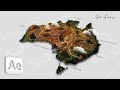 SUPER DETAILED 3D Map Animation // After Effects 2022