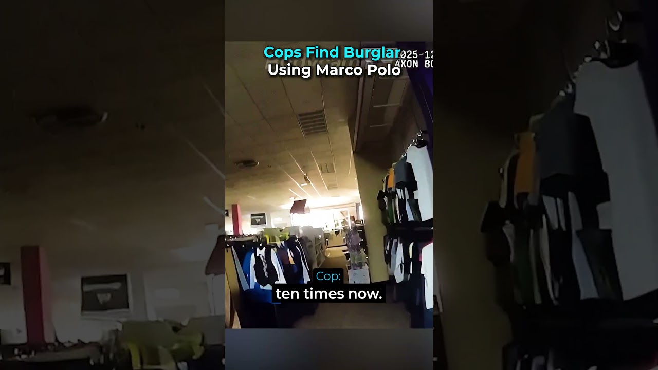 Cops Find Burglar Using Marco Polo Game  #bodycam #cops #police