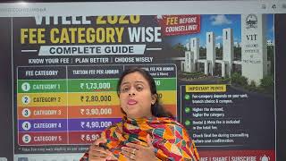 VITEEE Counselling Fees & Category System Explained Category 1 to 5 #engineeringcolleges#viteee2026