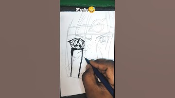 😅how to draw itachi Uchiha // itachi drawing easy💀 // itachi Uchiha drawing tamil / anime art easy.