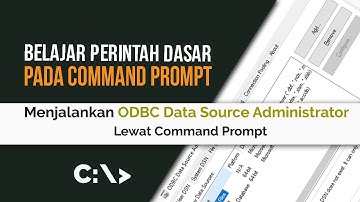 Belajar Command Prompt 90 | Menjalankan ODBCD data source administrator lewat CMD