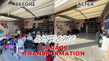 MESSY GARAGE ORGANIZATION | DECLUTTER and ORGANIZE GARAGE | EXTREME GARAGE TRANSFORMATION 2023