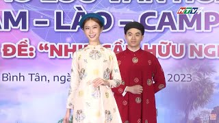 HTV7 | Ấn tượng trang phục áo dài ngũ thân tại Giao lưu Văn hóa Việt Nam, Lào, Campuchia