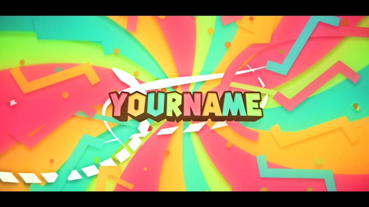 #41 4-Colored Intro Template - YouTube