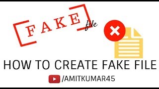 How to Create Fake file of any format & any size in Windows PC || AMITKUMAR45 screenshot 5