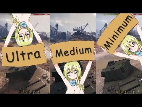World of Tanks 1.0 GRAPHICS Comparison | Ultra vs Medium vs Minimum