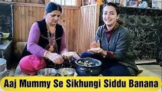 Aaj Main Mumy Se Sikhungi Siddu Banana || Pahadi Dish Siddu || Step By Step Recipe || Jyotika Dilaik