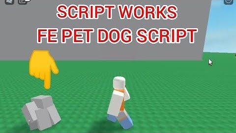 FE PET DOG SCRIPT played at Roblox FENCING game - see script link on comments