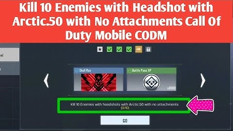 Kill 10 Enemies with Headshot with  Arctic.50 with No Attachments Call Of Duty Mobile CODM