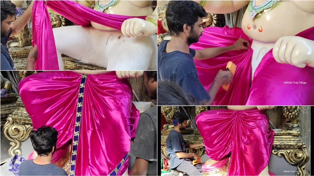 Dhoti Draping Made Easy for Ganesh ji |How to Tie Dhoti to Ganesh |Ganpati Dhoti Draping 2023|