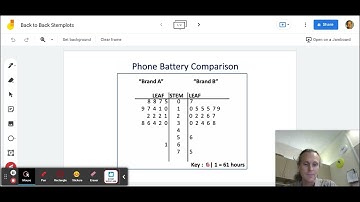 Video 5  Back to Back Stemplots