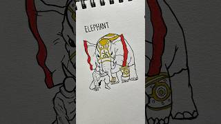 Elephant Spirit Dragon #drawing #tutorial #stickman #power #jujutsukaisen #trending #shorts